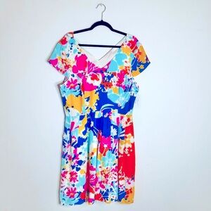 Julie Brown silk multicolor Dress Size 12